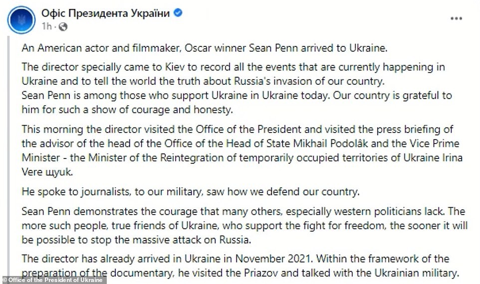 Sean Penn Ucrânia
