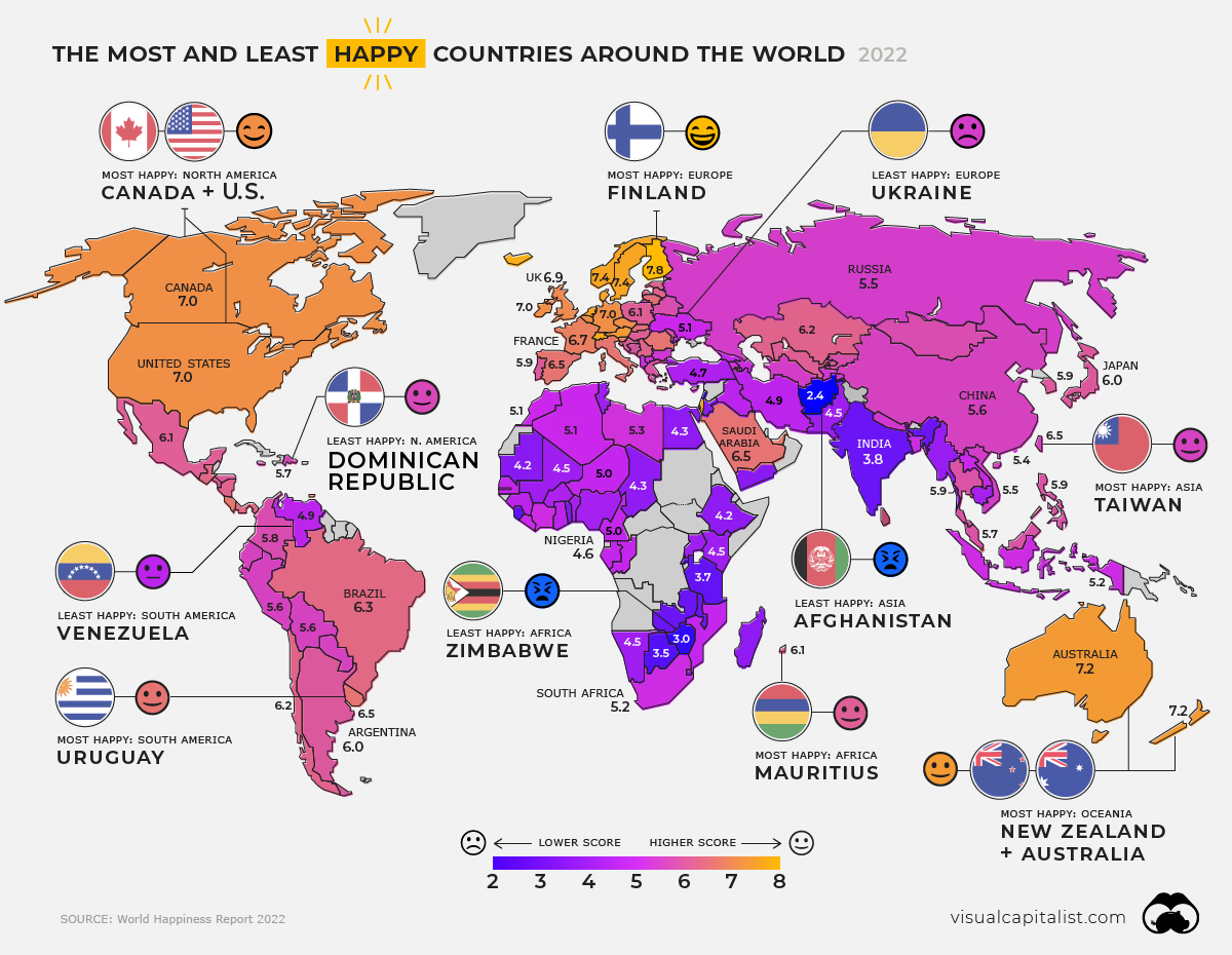 Mapa felicidade