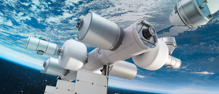 Blue Origin projeto de um parque empresarial no espaço. Imagem: Blue Origin/Divulgação