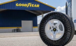 Como funciona o pneu sem ar da Goodyear testado no Tesla