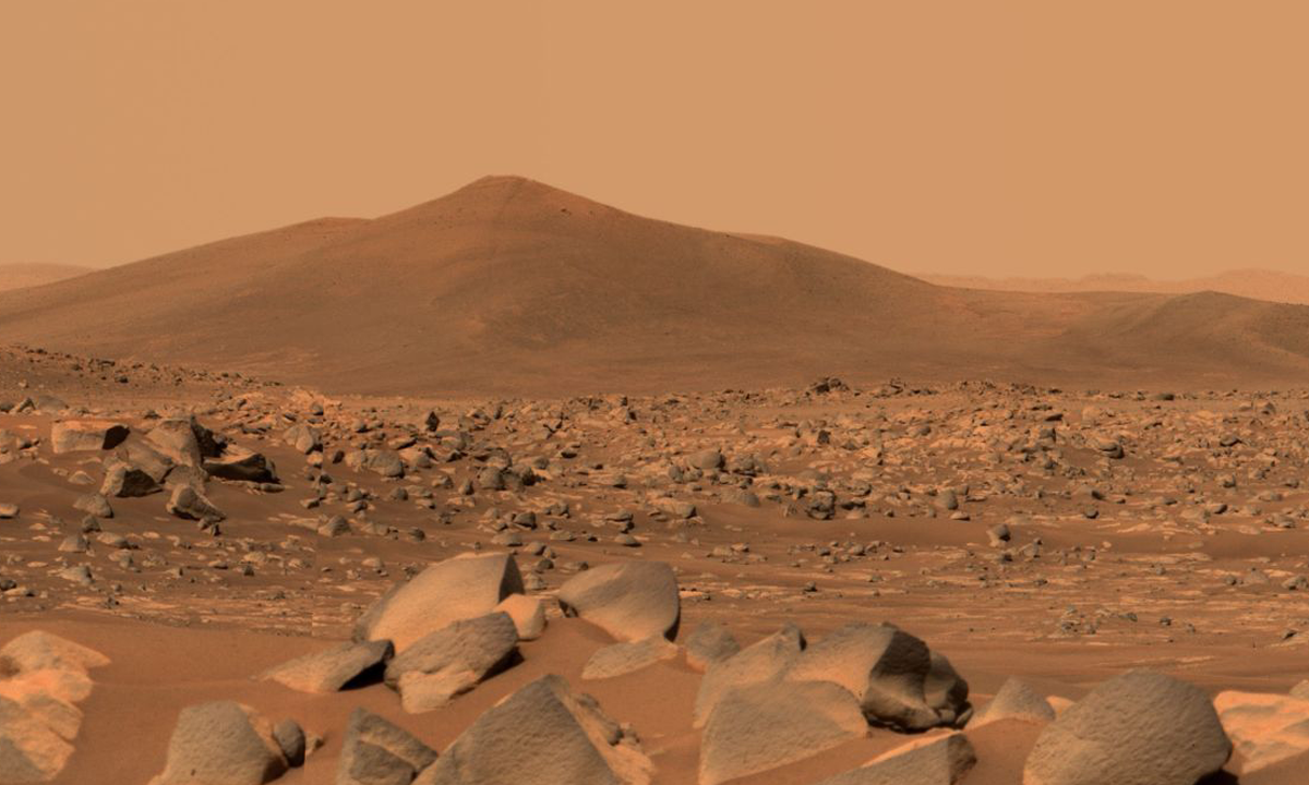 Areia de Marte é verde e vermelha mostra a SuperCam da Perseverance