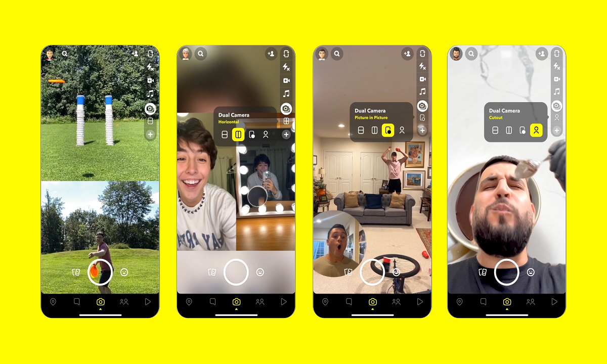 A era da câmera dupla: Snapchat também adere ao registro simultâneo
