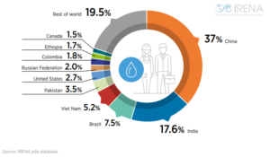 Brasil é 5º país que mais gera emprego com energias renováveis 