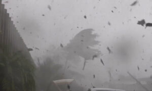 Câmeras em Porto Rico registram a chegada do furacão Fiona