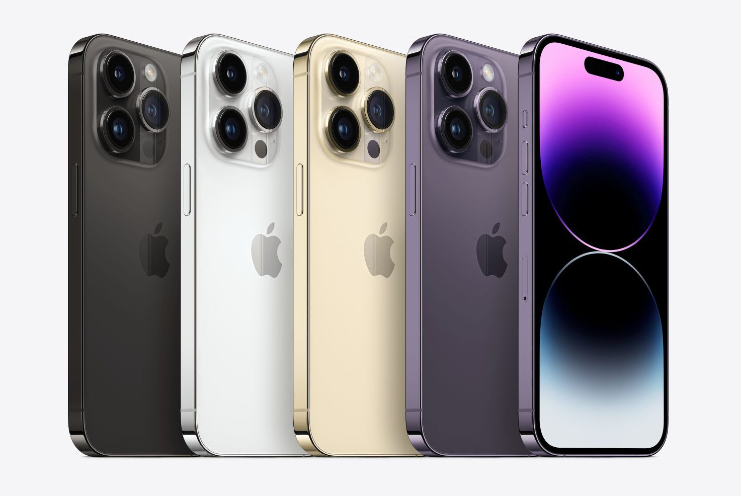 Nova linha iPhone 14 Pro terá quatro opções de cores. 