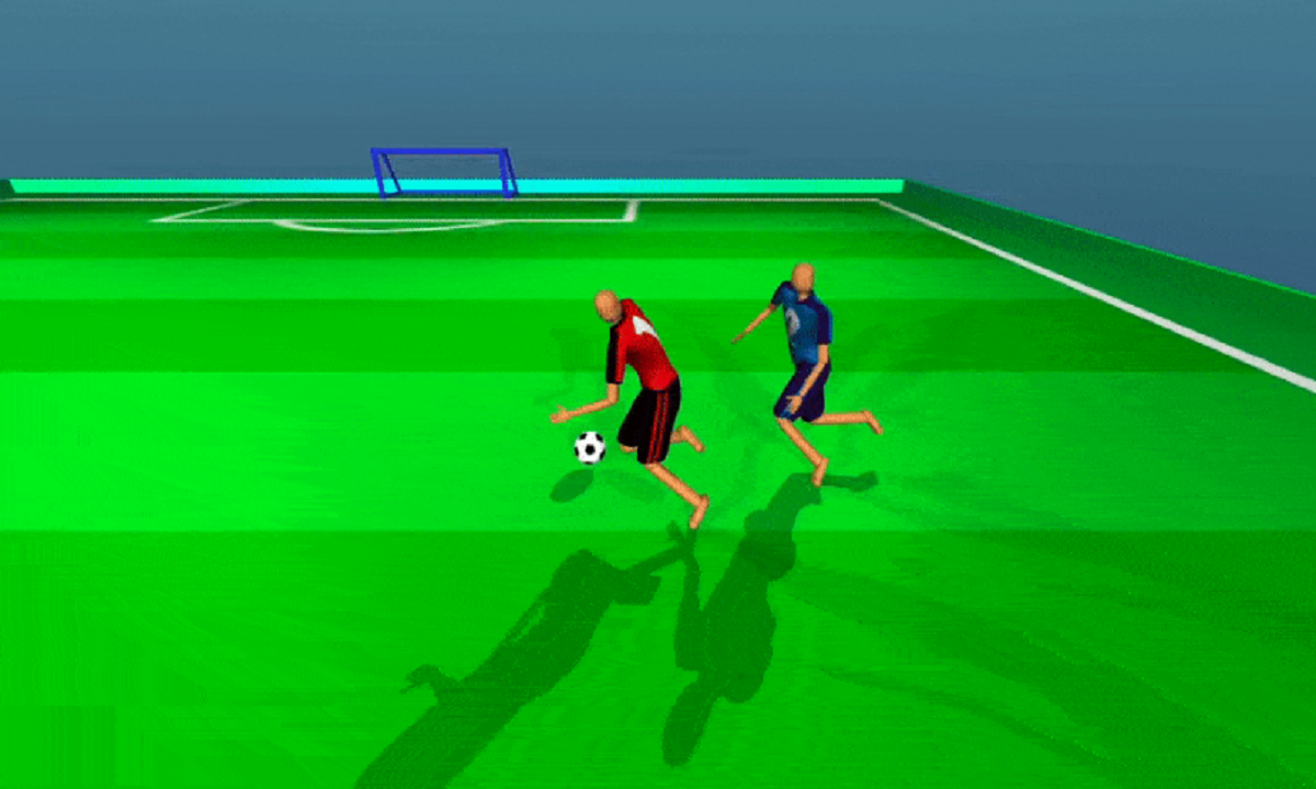 Exame Informática  Deepmind está a ensinar Inteligência Artificial a jogar  futebol
