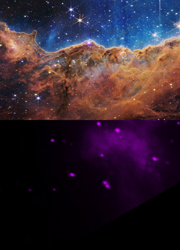 Dados de raios-X de Chandra adicionados às fotos de James Webb