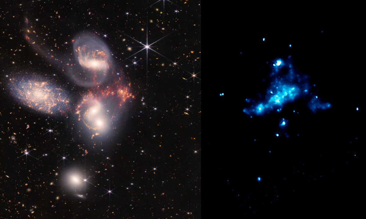 Dados de raios-X de Chandra adicionados às fotos de James Webb