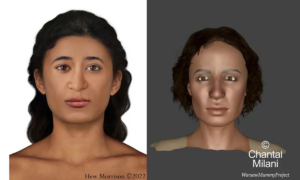 Múmia egípcia grávida tem rosto reconstituído