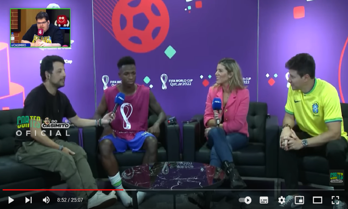 Copa do Mundo na live do Casimiro: quais jogos e como assistir ao