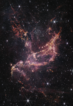 Aglomerado de estrelas capturado pelo James Webb lança luz sobre estágios iniciais do universo
