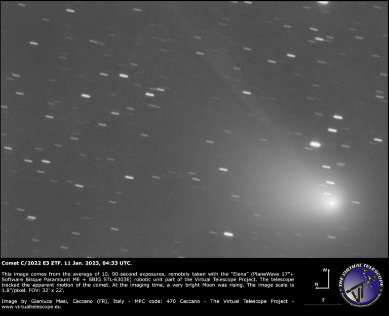 Cometa que vem em direção da Terra já aparece em fotografias veja
