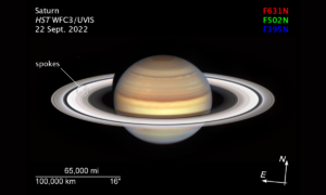 Anéis de Saturno aparece com brilhos misteriosos em nova foto do telescópio Hubble