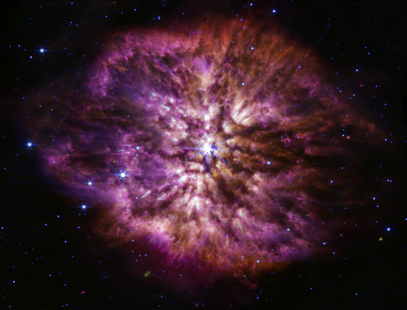 James Webb capta imagem de estrela prestes a explodir