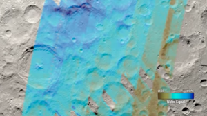 Este mapa animado da NASA mostra onde está a água na Lua