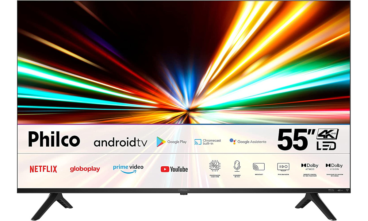 TV 4K com 55 polegadas está saindo agora R$ 1.200 mais barata