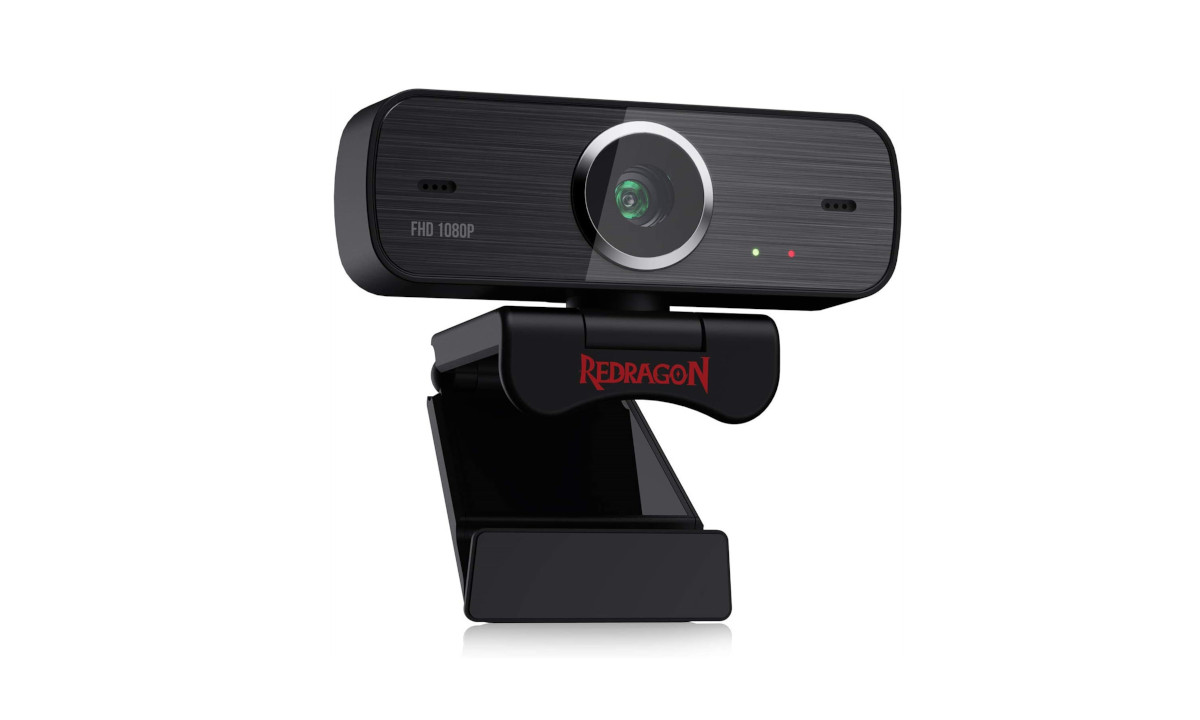 Webcam Redragon 1080p com microfone duplo por apenas R$ 160