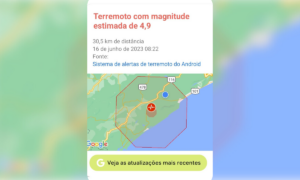 Android enviou alertas de terremoto para moradores do litoral de SP