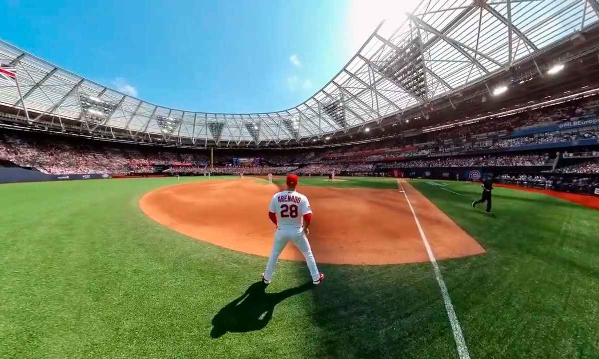 Drone que transforma jogo de beisebol em videogame