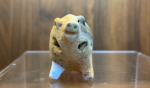 imagem do porquinho de ceramica encontrado em wuxi