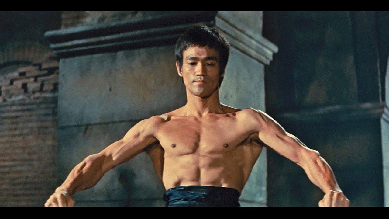 Bruce Lee em "O voo do Dragão"