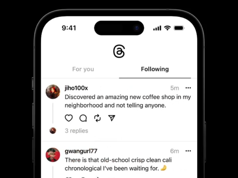 Threads tenta aumentar engajamento com novo feed cronológico