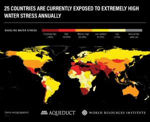 Mapa da água evidencia crise hídrica mundial