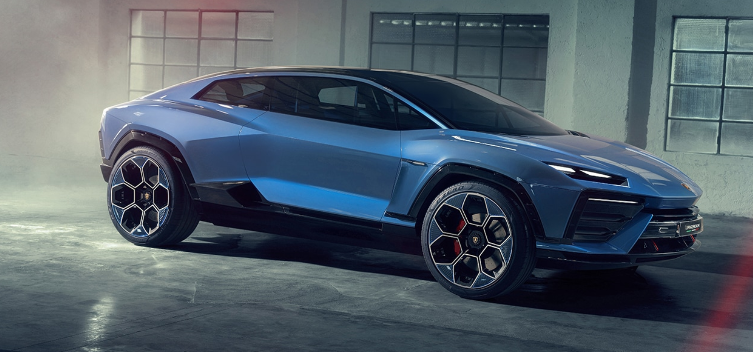 Carro elétrico da Lamborghini tem imagens reveladas