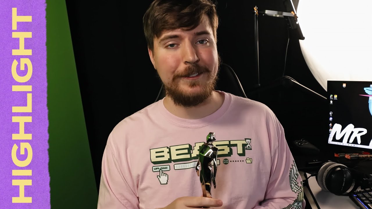 MrBeast vence o Streamy Awards pela quarta vez consecutiva.