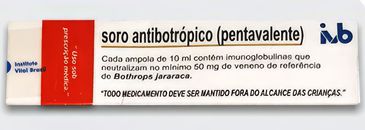 Soro antibotrópico está no rol de imunobiológicos especiais do PNI - Instituto Vital Brasil