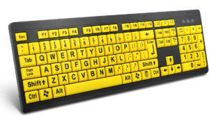 Oferta relâmpago: teclado com letras grandes por 13% off