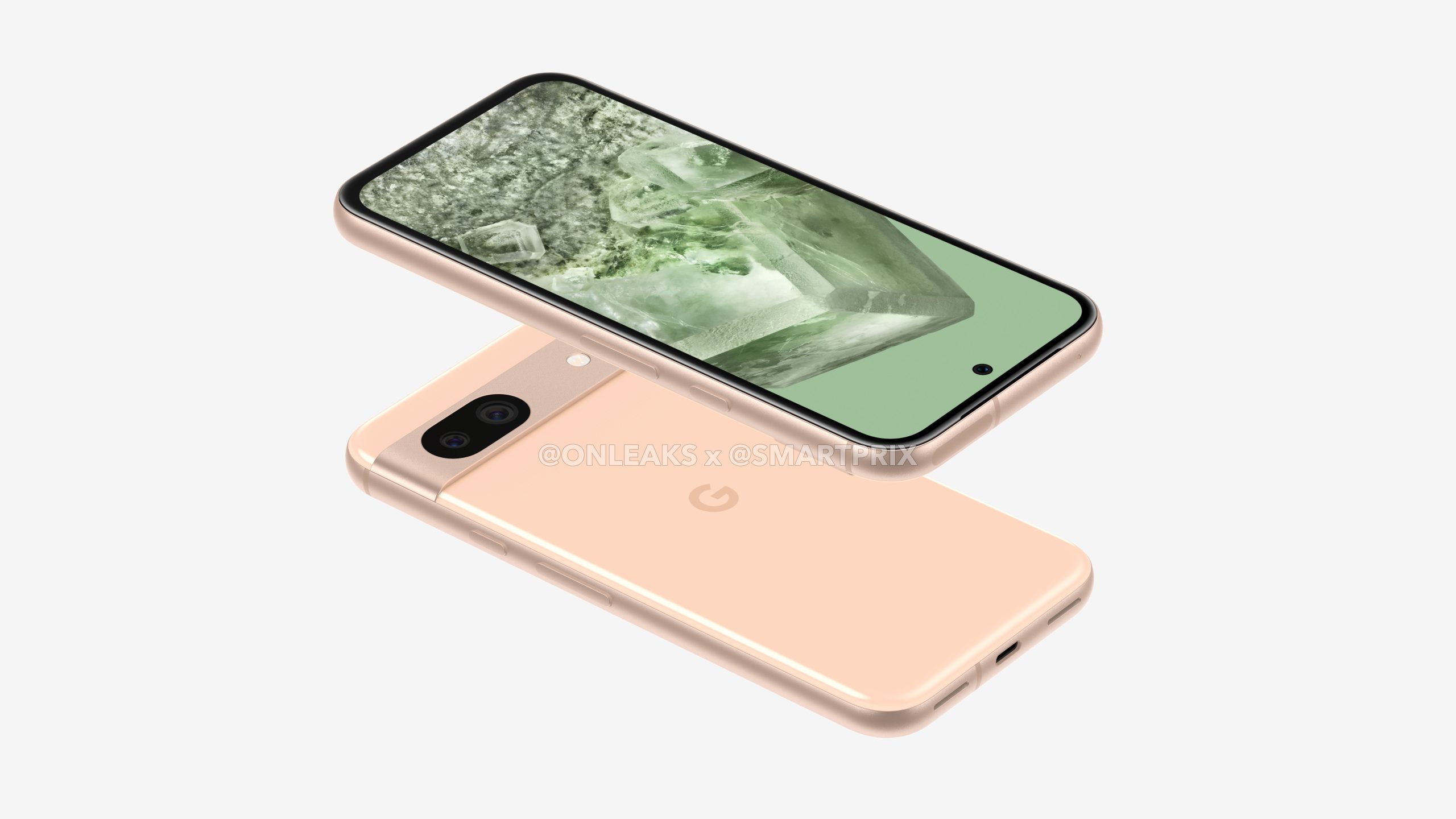 Google Pixel 8a (Imagem: Reprodução/OnLeaks/SmartPrix)