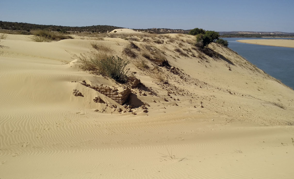 Agora cortadas por rios, as dunas de Xique-Xique já formaram uma área única