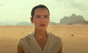 Daisy Ridley como rey em "Star Wars: A Ascensão Skywalker"
