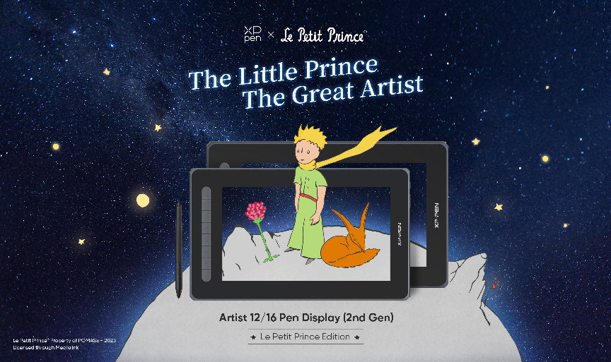 XPPen lança edição especial do display Artist do “Pequeno Príncipe”