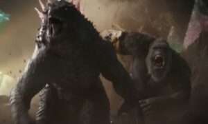 Cena do trailer de "Godzilla x Kong: O Novo Império"; filme deve estrear em abril de 2024