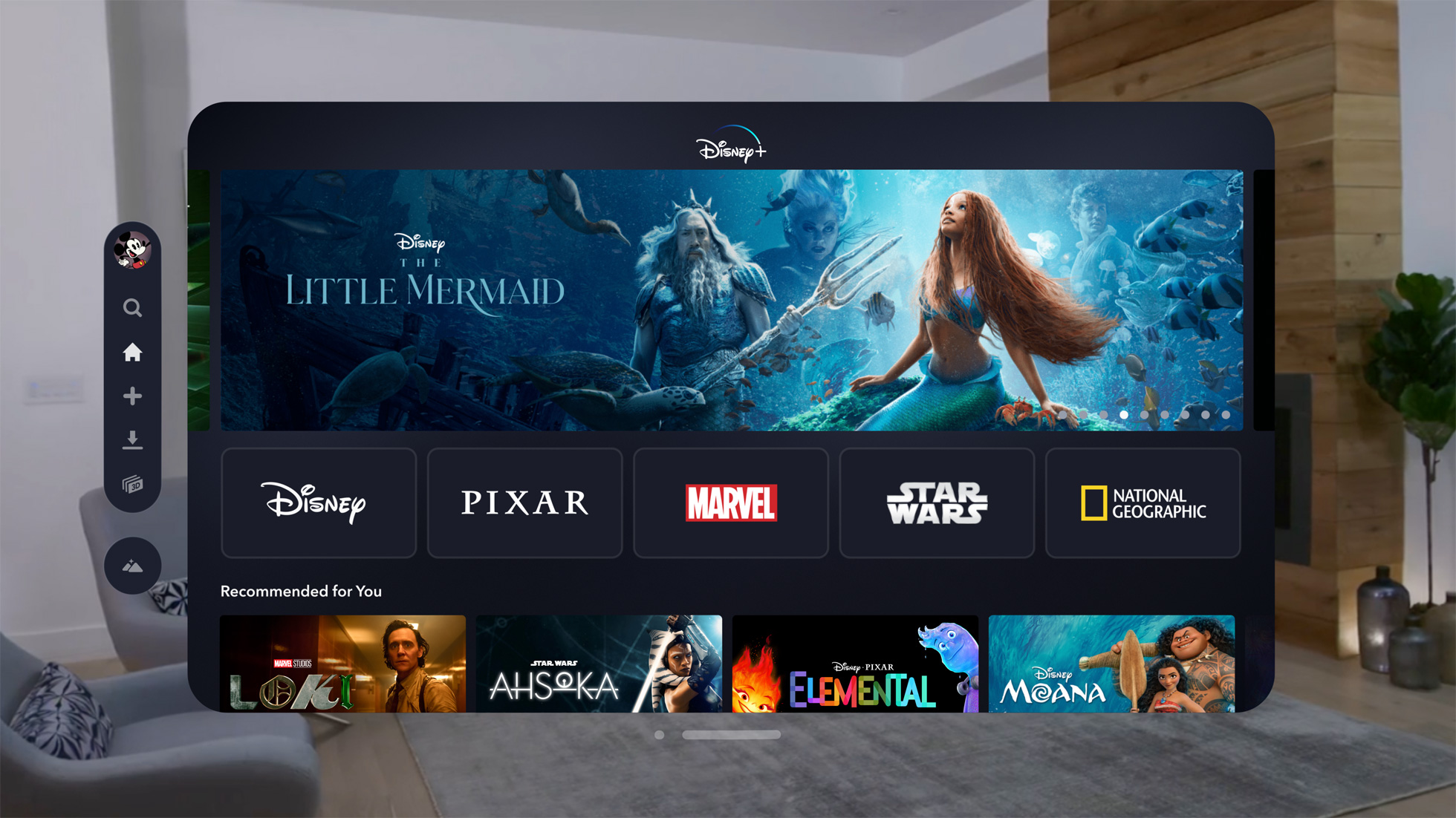 Filmes da Disney terão versão 3D no Apple Vision Pro 