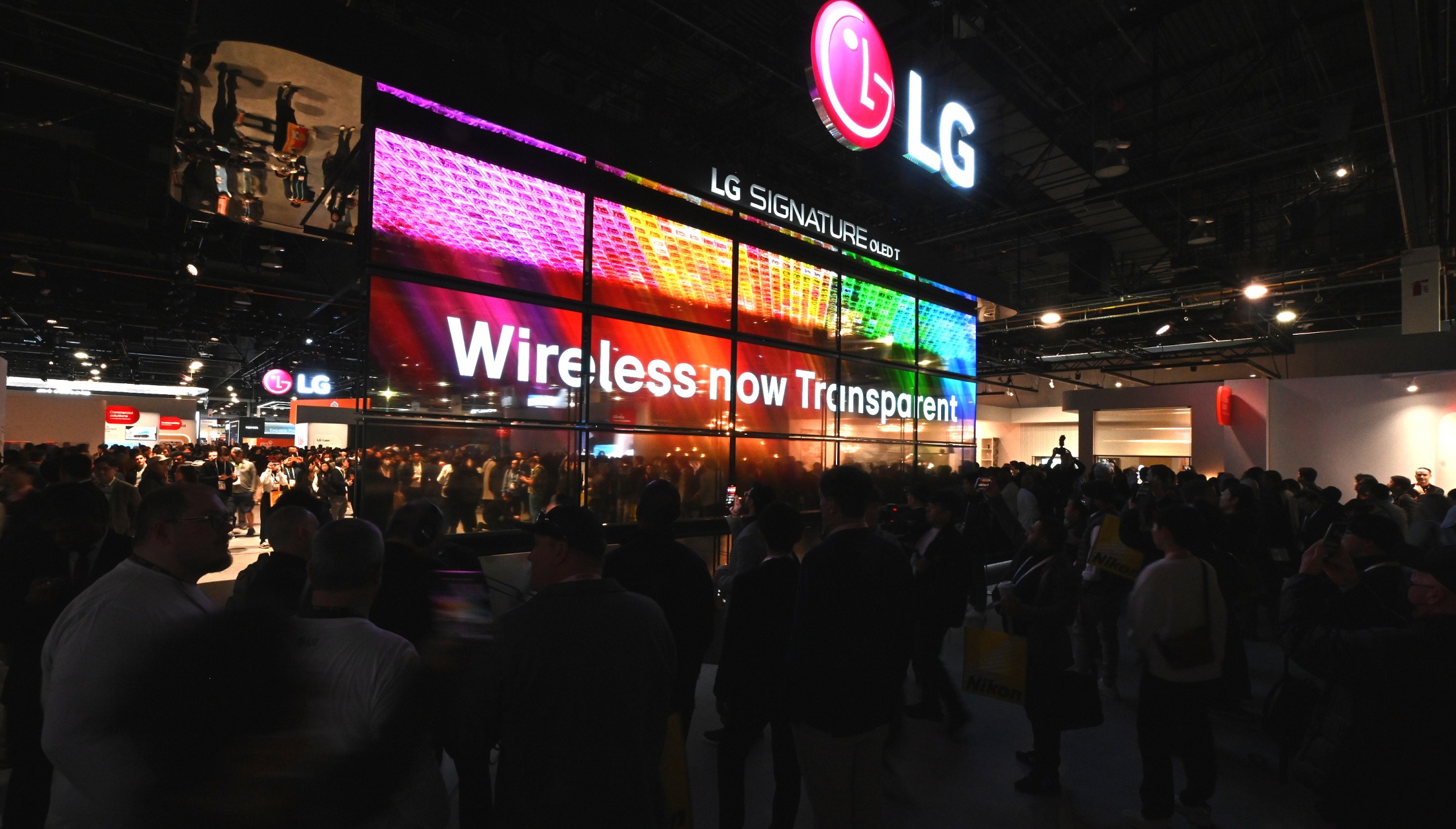 Estande da LG na CES 2024