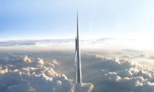 A torre de mil metros será o prédio mais alto do mundo, superando o Burj Khalifa.