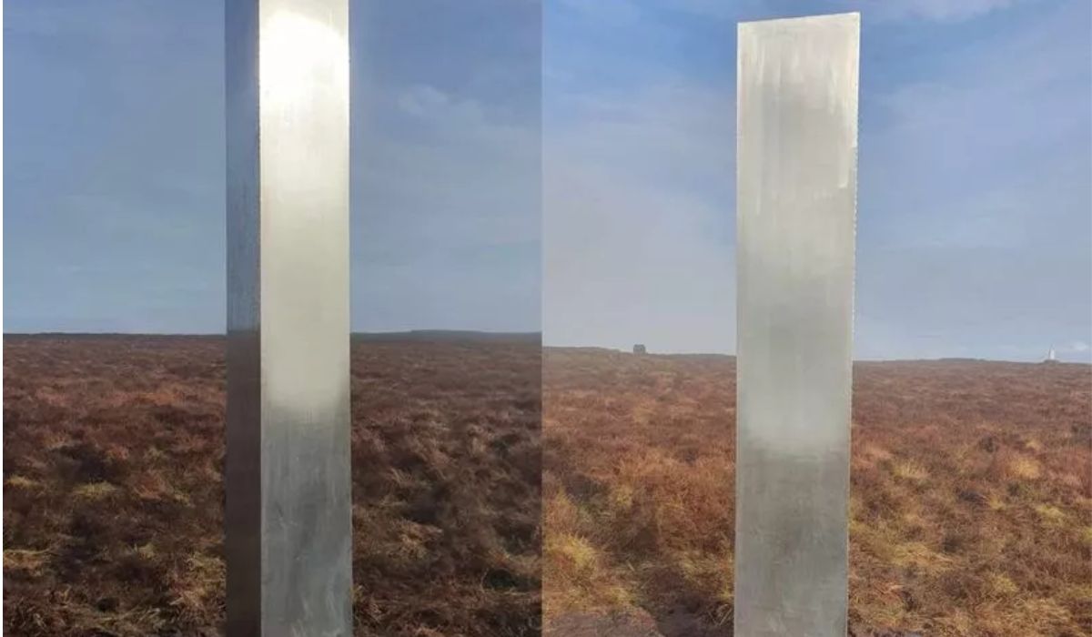 The monolith appears in the United Kingdom and no one knows its origin