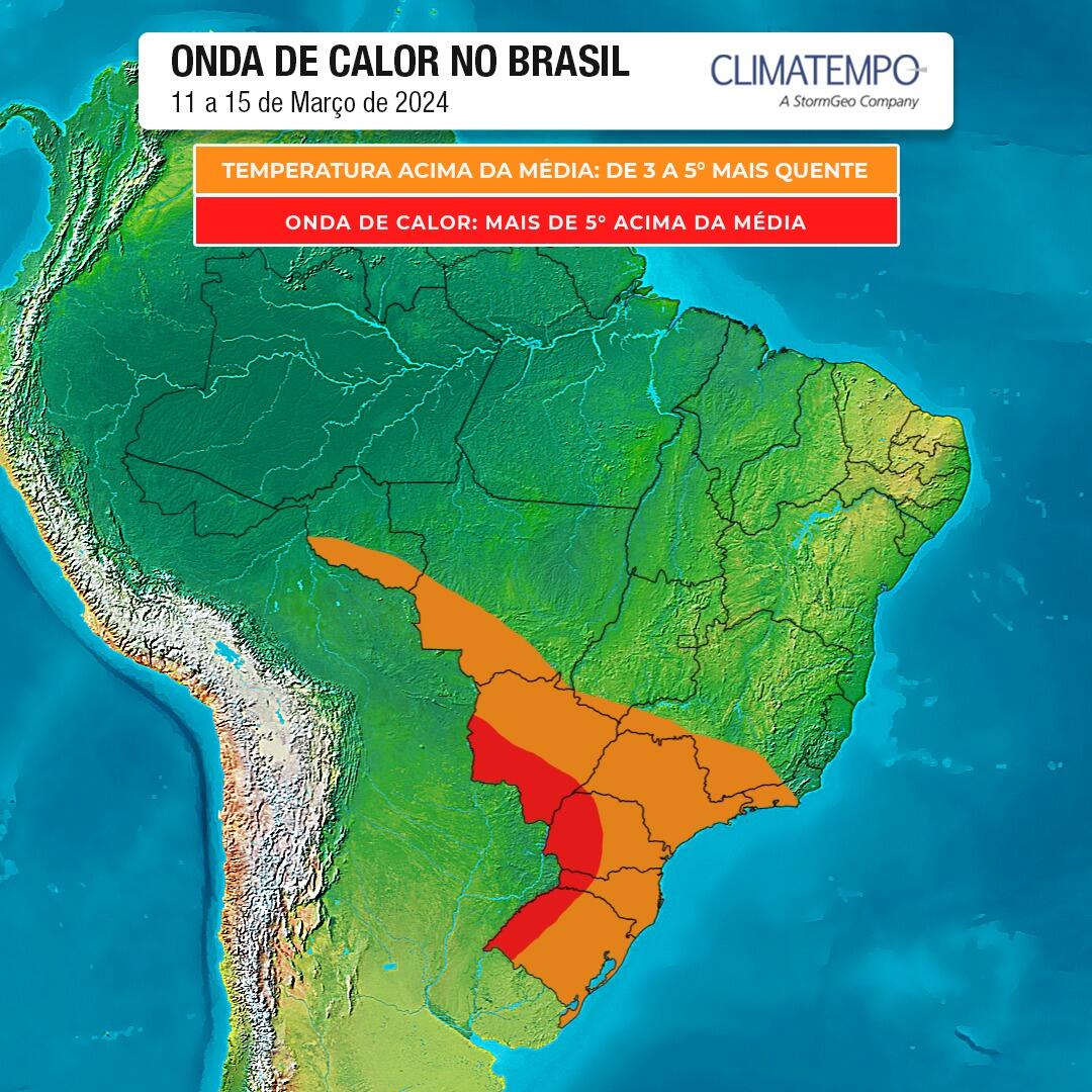 Brasil enfrenta a 3ª onda de calor de 2024; veja regiões atingidas