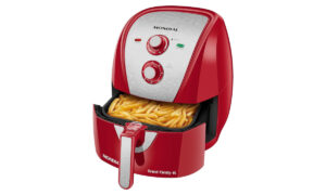 Oferta: Fritadeira elétrica vermelha por menos de R$ 500