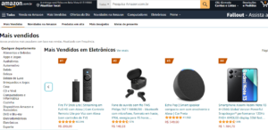 eletrônicos mais vendidos na Amazon