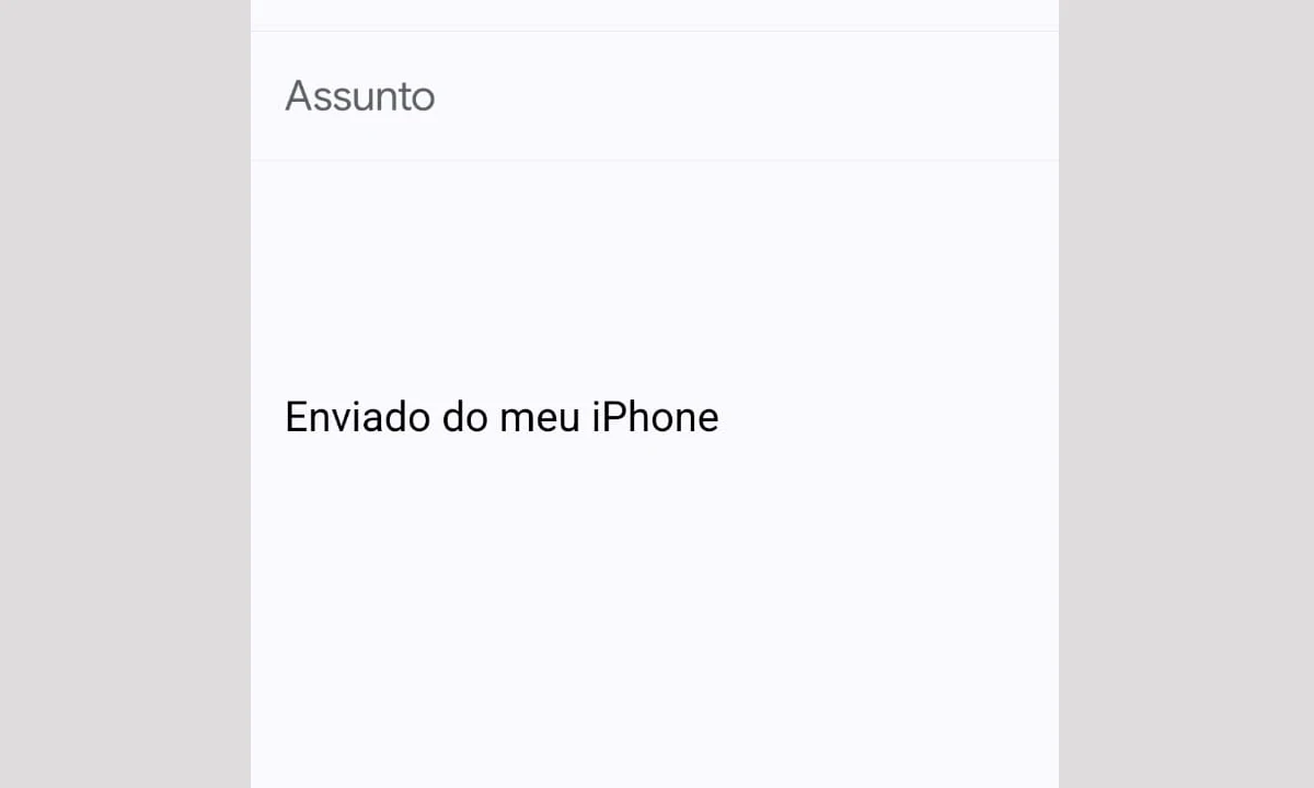 Como remover o “Enviado do meu iPhone” na assinatura de e-mail