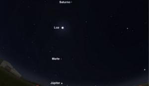 Alinhamento de planetas com a Lua ocorre neste sábado e será visto do Brasil