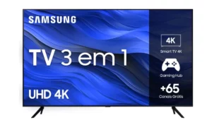 TV 3 em 1 da Samsung: ela já vem com canais IPTV e está 25% OFF