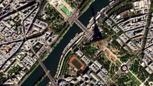 Imagem espacial da ESA mostra Paris nas Olimpíadas