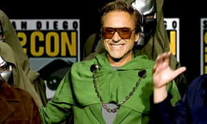 Anúncio da Marvel na Comic-Con sobre o retorno Robert Downey Jr. à franquia "Vingadores"