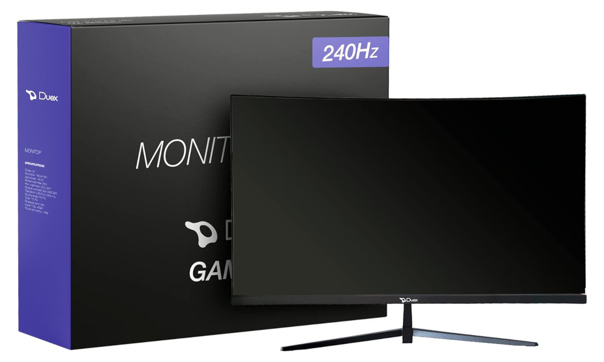 Monitor curvo com 240Hz: mais imersão e fluidez por 10% OFF