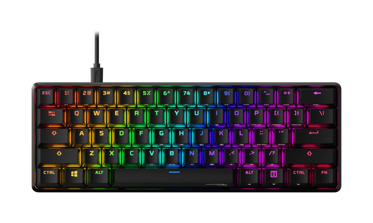 Teclado RGB HyperX com corpo de alumínio aeronáutico por R$ 56/mês